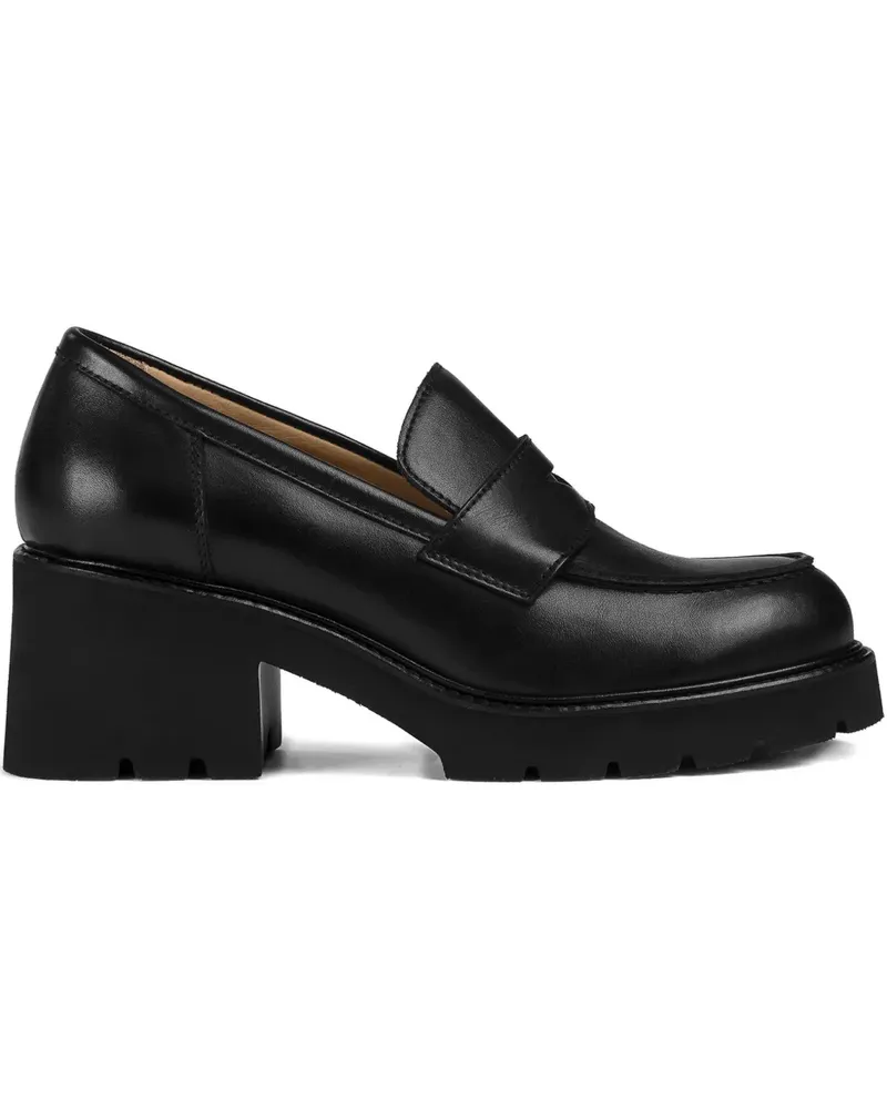Doucal´s Loafer mit Absatz - Schwarz Schwarz