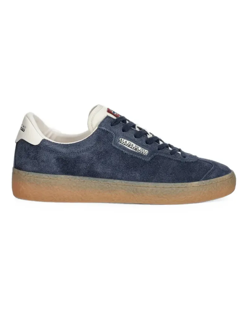 Napapijri Tuff suede-finish logo-patch sneakers - Blau Blau