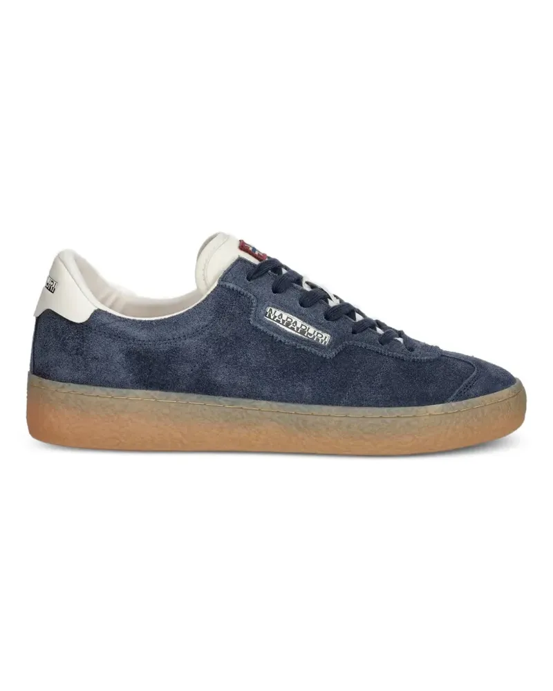 Napapijri Tuff Sneakers in Wildlederoptik mit Logo-Patch - Blau Blau