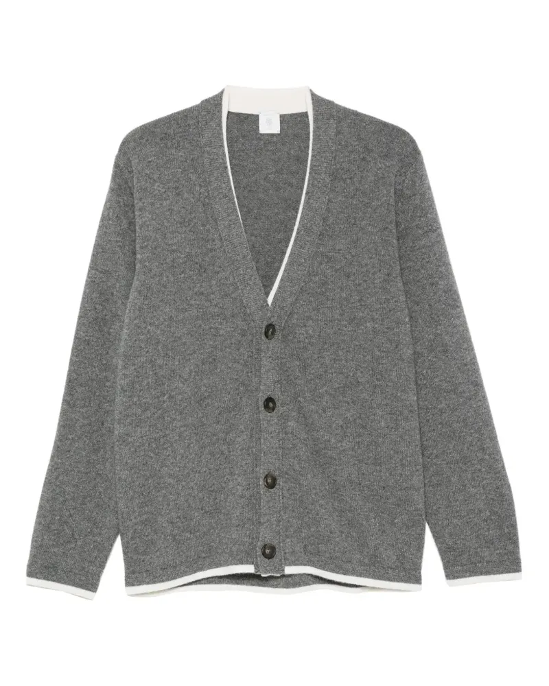 Eleventy Cardigan mit Kontrastdetails - Grau Grau