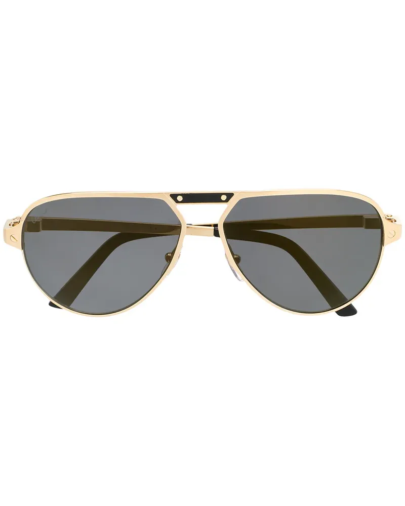 Cartier Santos de Cartier' Sonnenbrille - Gold Gold