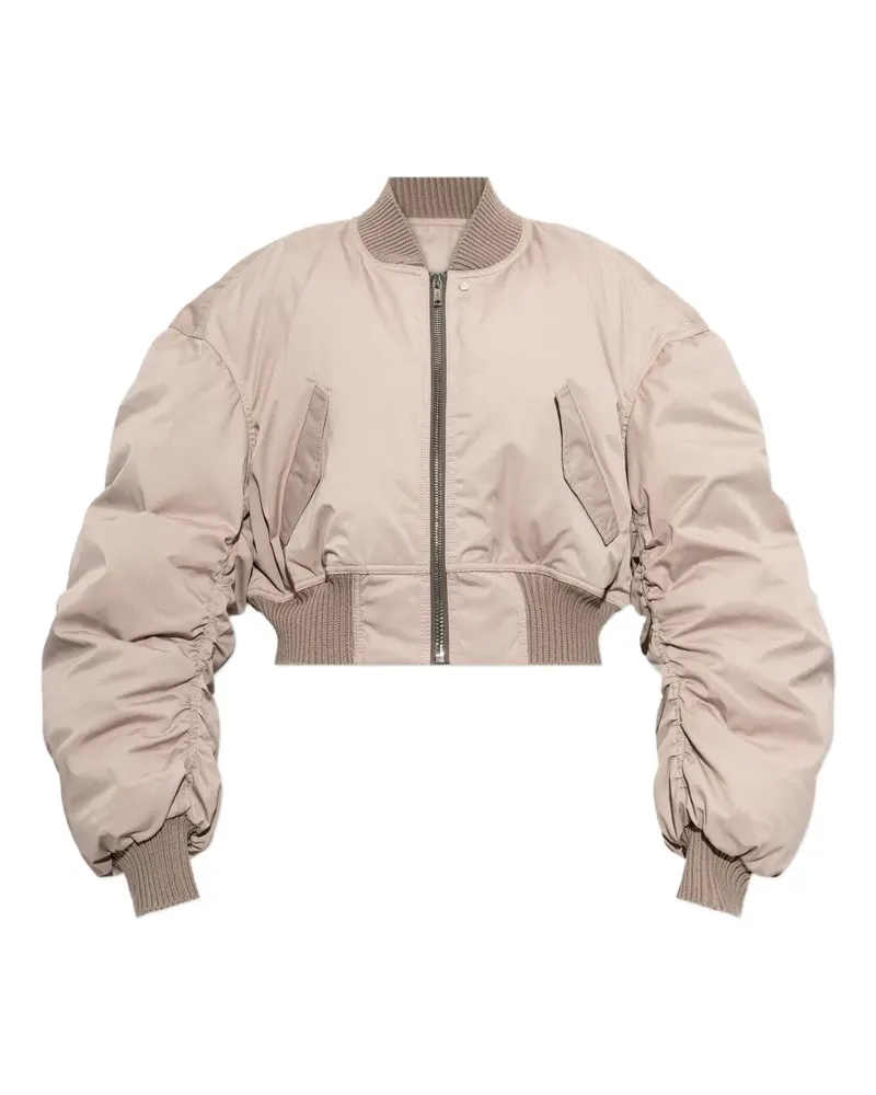 Rick Owens padded cropped bomber jacket - Rosa Rosa