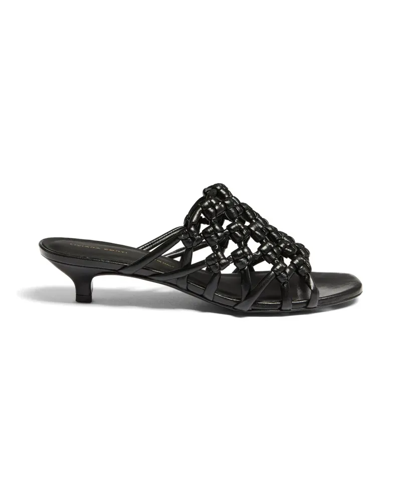 Liviana Conti woven kitten-heel sandals - Schwarz Schwarz