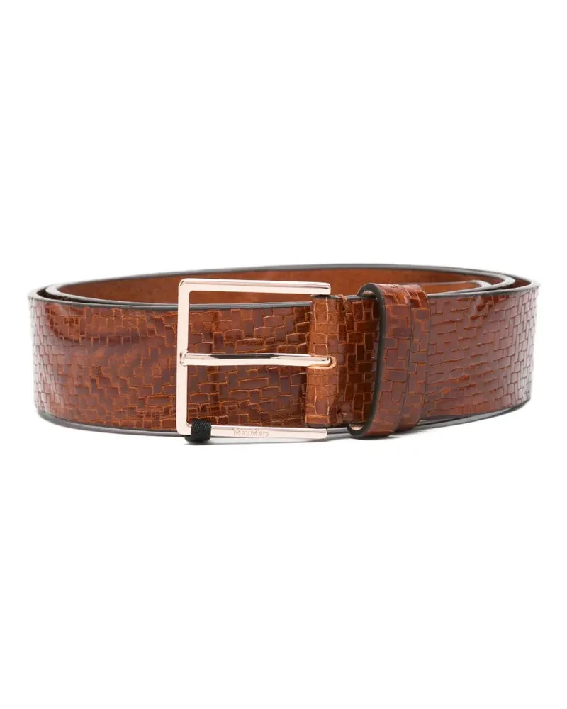 Max Mara textured buckle belt - Braun Braun