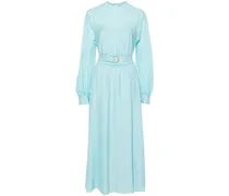 Mittellanges Marta Chiffonkleid - Blau
