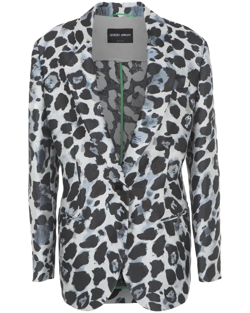 Giorgio Armani Einreihiger Blazer - Schwarz Schwarz