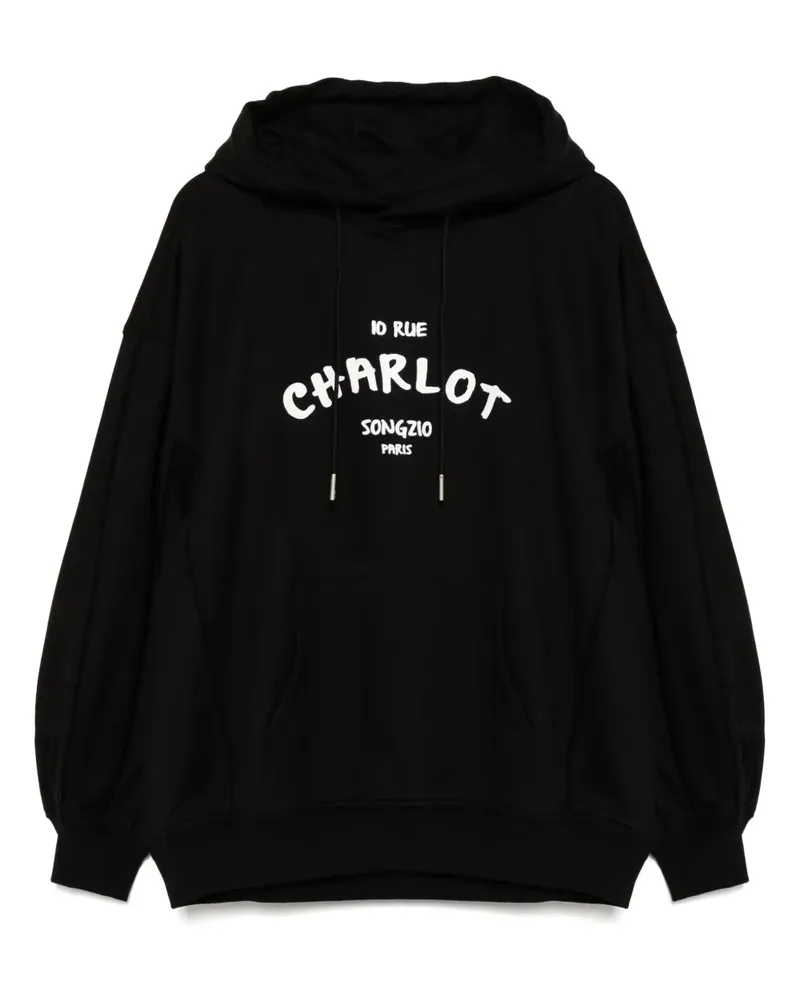 SONGZIO Charlot Paris Painter Hoodie - Schwarz Schwarz