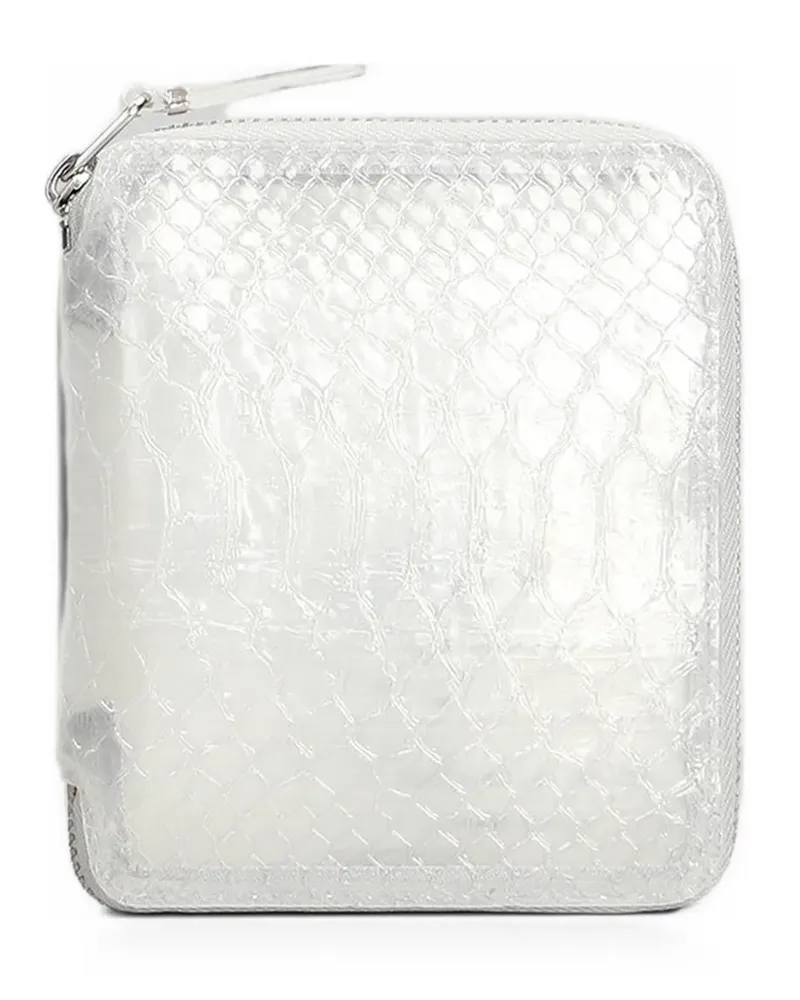 Comme des Garçons snakeskin-effect wallet - Weiß Weiß
