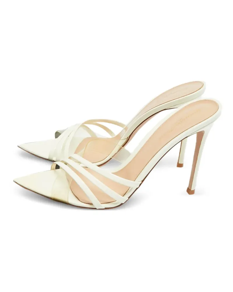 Gianvito Rossi patent-leather sandals - Weiß Weiß