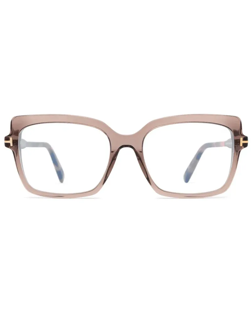 Tom Ford Brille mit Oversized-Gestell - Braun Braun