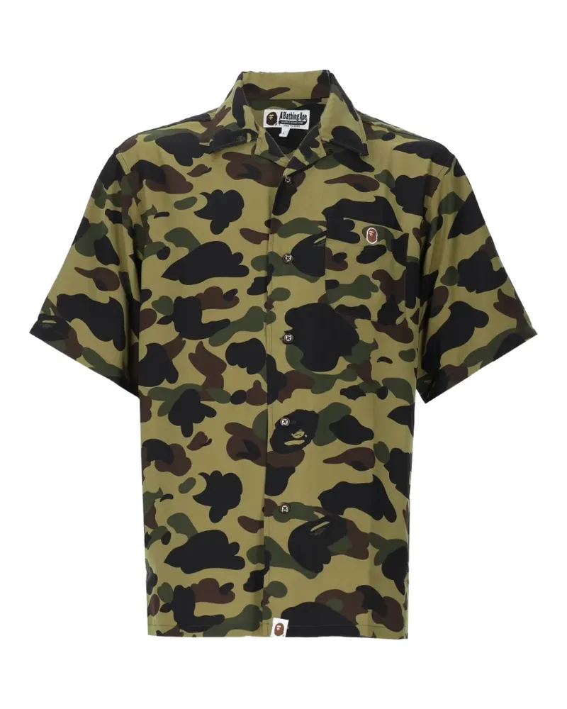 BAPE ABC Camo-print short-sleeve shirt - Grün Grün
