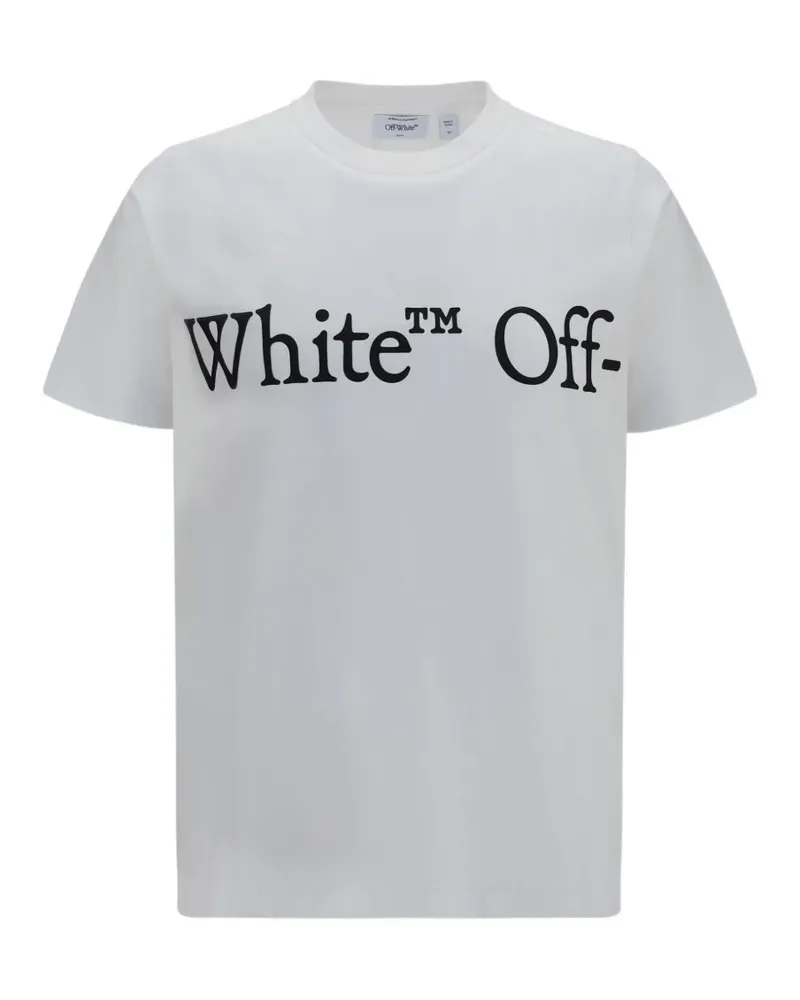 OFF-WHITE Bookish Scarf T-Shirt - Weiß Weiß
