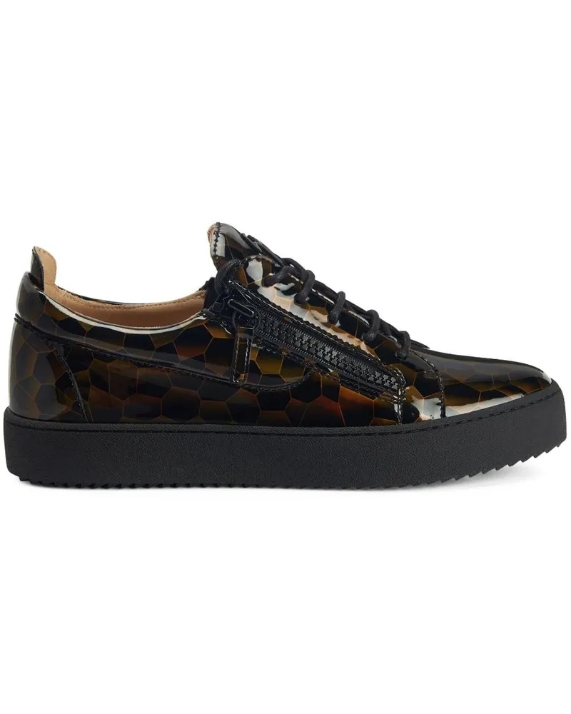 Giuseppe Zanotti Frankie Sneakers mit Print frankie Schwarz