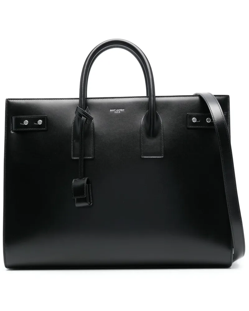 Saint Laurent Schultertasche mit Logo-Prägung - Schwarz Schwarz