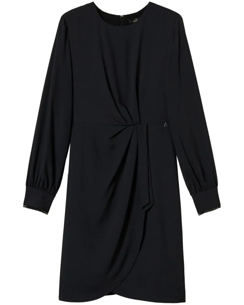Twin-Set Kleid mit Raffungen - Schwarz Schwarz