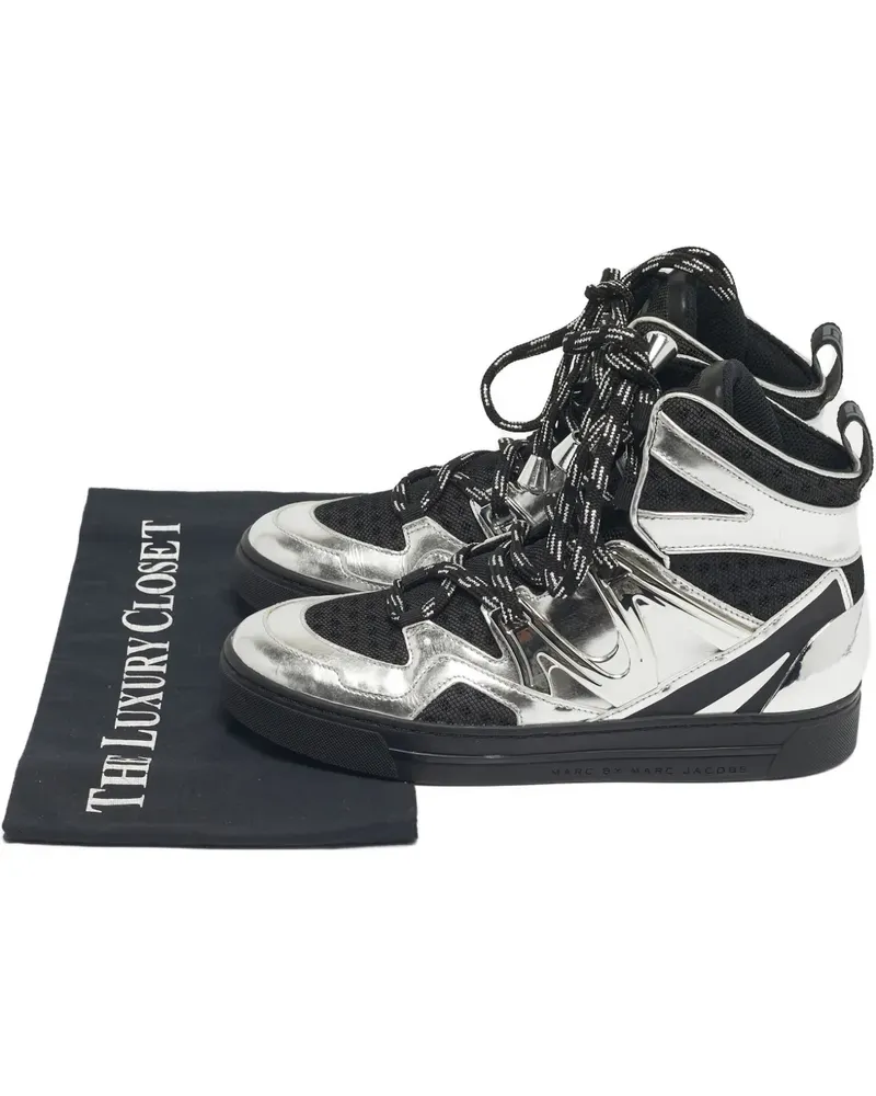 Marc Jacobs High-Top-Sneakers mit Schnürung - Schwarz Schwarz