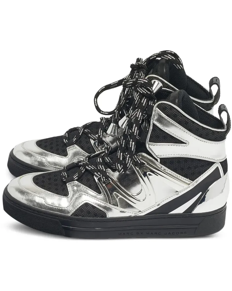 Marc Jacobs High-Top-Sneakers mit Schnürung - Schwarz Schwarz