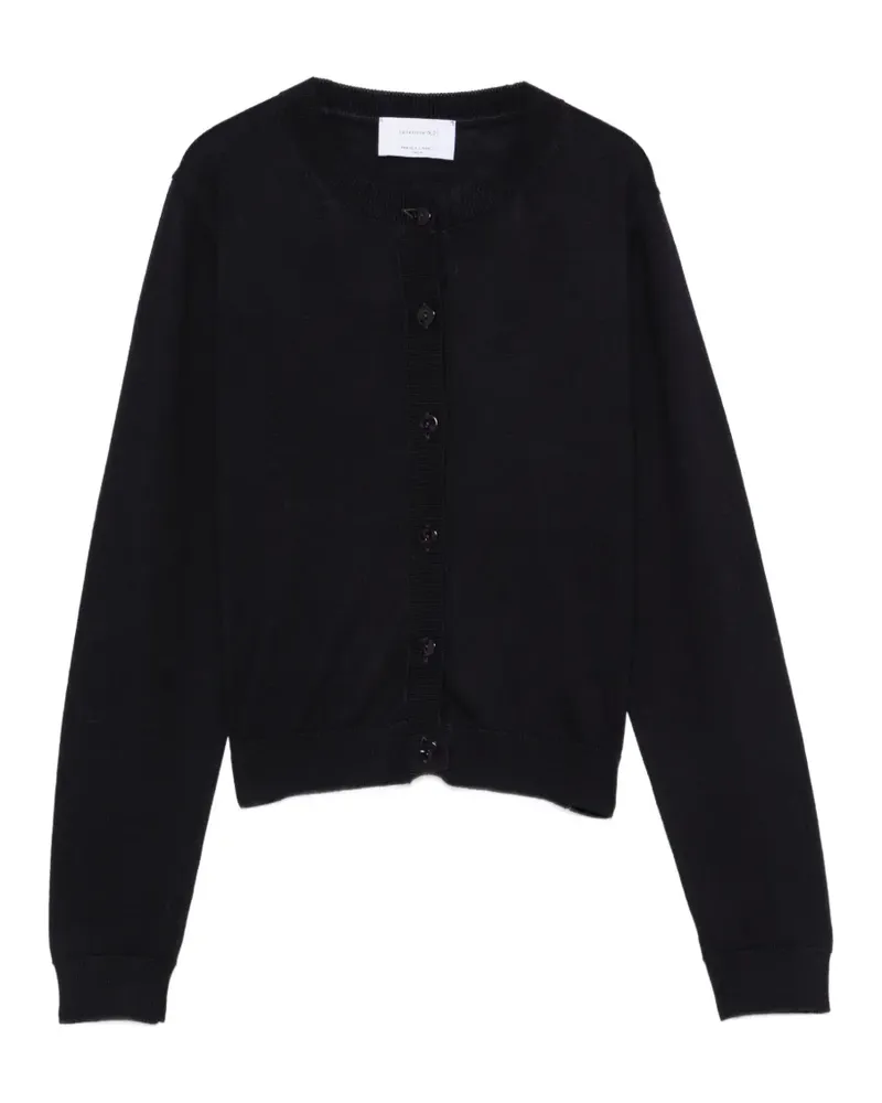 Daniele Fiesoli Fein gestrickter Cardigan - Schwarz Schwarz