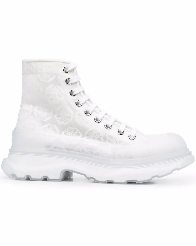 Alexander McQueen Tread Slick Stiefel - Weiß Weiß