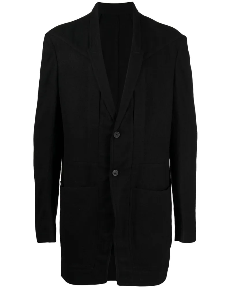 Rick Owens Einreihiges Sakko - Schwarz Schwarz