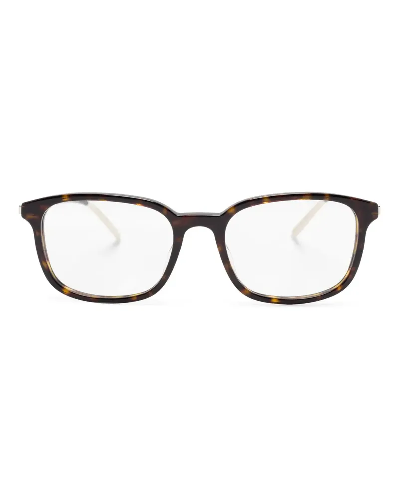 Gucci Brille mit eckigem Gestell - Braun Braun