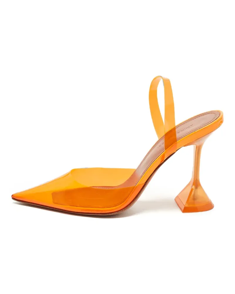 Amina Muaddi Holli Slingback-Pumps - Weiß Weiß