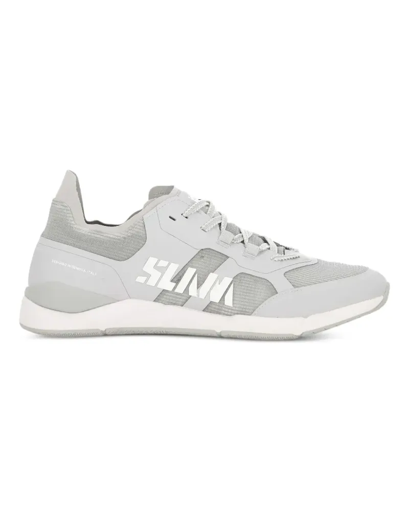 Slam logo-print panelled sneakers - Grau Grau