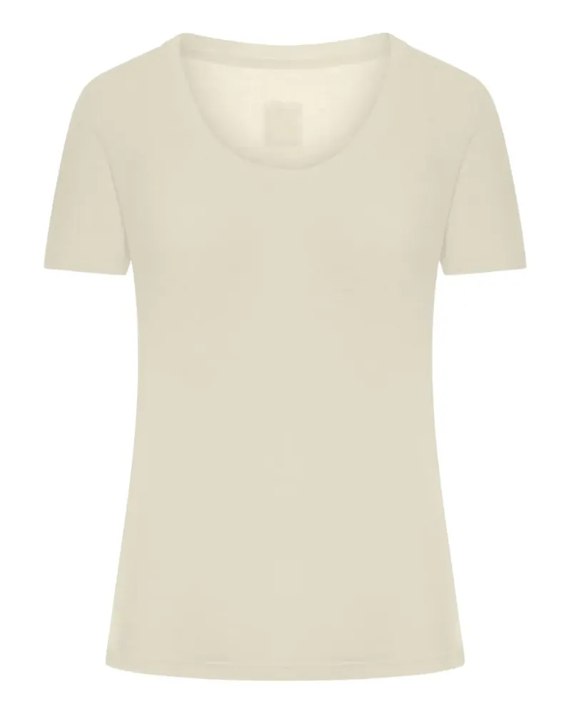 120% Lino short-sleeves T-shirt - Nude Nude