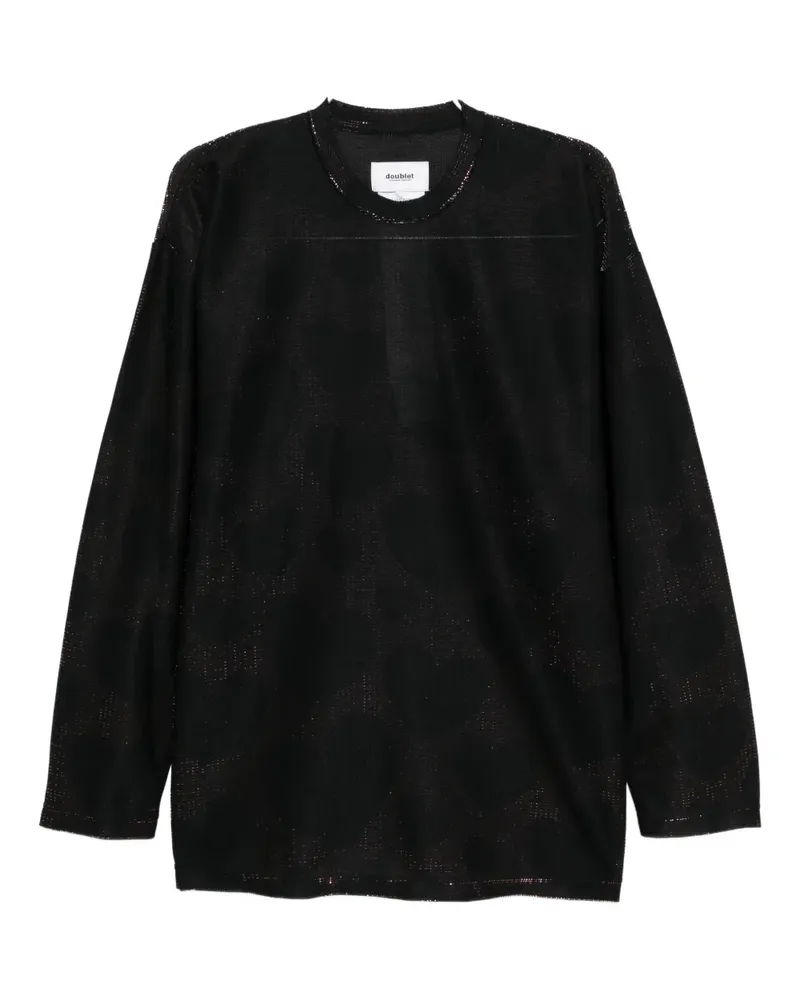 Doublet heart-print sparkling T-shirt - Rosa Rosa
