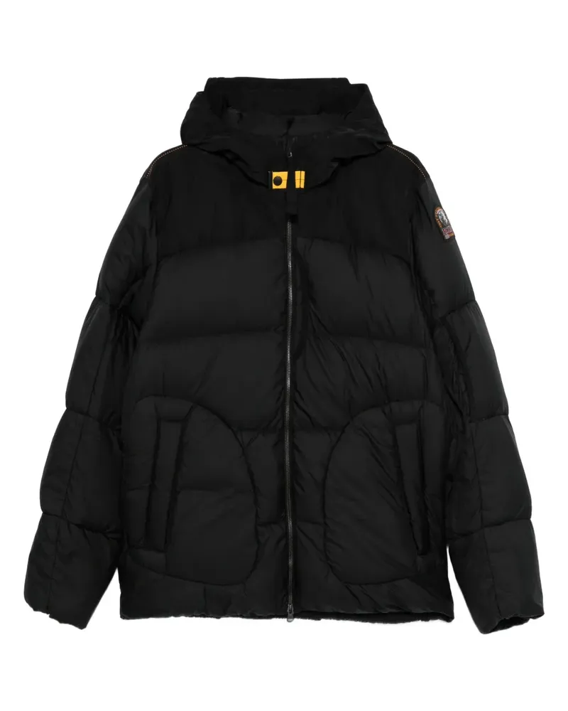 Parajumpers Gesteppte Kapuzenjacke - Schwarz Schwarz