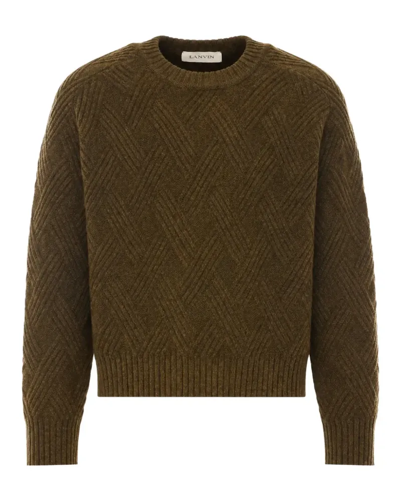 Lanvin Pullover mit Zopfmuster - Grün Grün
