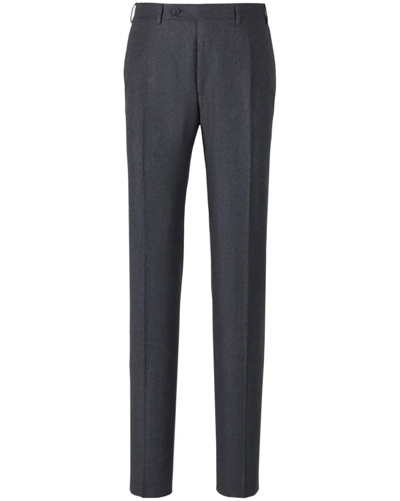 Canali Klassische Hose - Grau Grau
