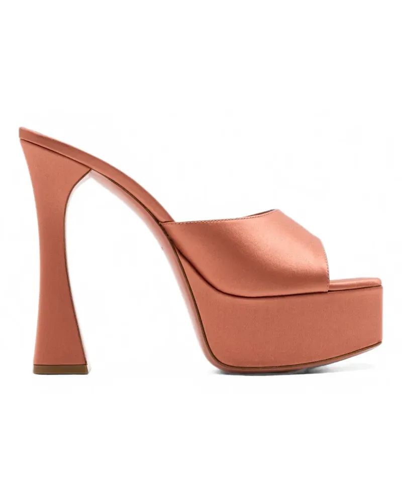 Amina Muaddi Dalida platform sandals - Braun Braun