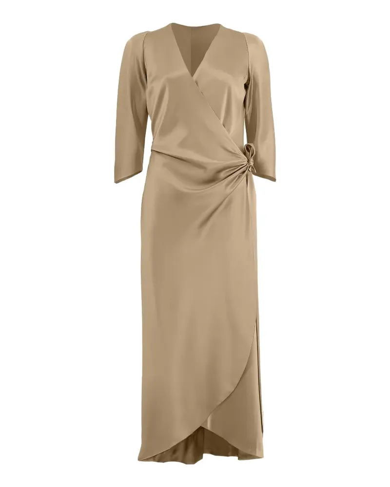 Peter Cohen Sleeve Sign wrap dress - Nude Nude