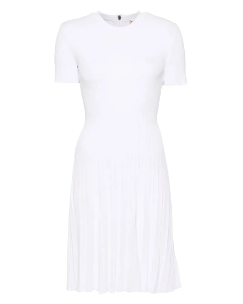 Michael Kors Geripptes Strickkleid - Weiß Weiß