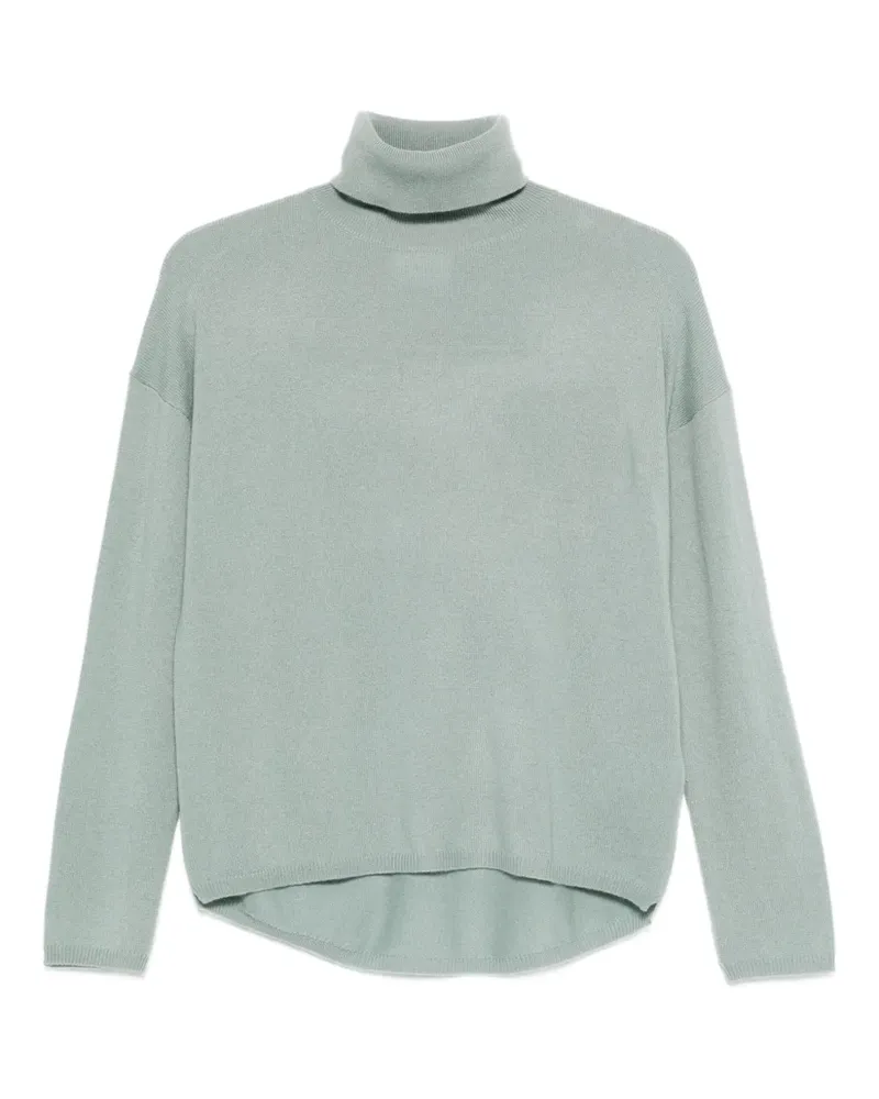 ALLUDE Langärmeliger Rollkragenpullover - Grün Grün