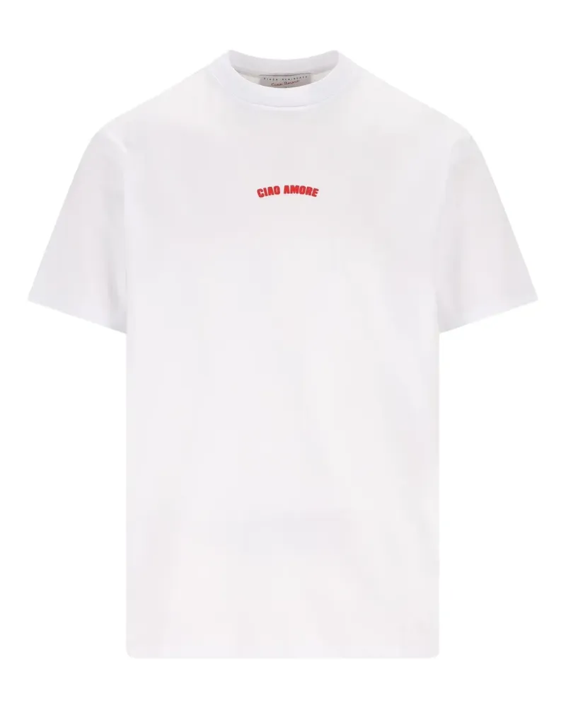 Giada Benincasa T-Shirt mit Rundhalsausschnitt - Weiß Weiß