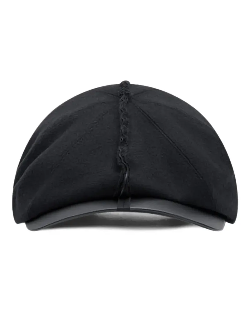 Comme des Garçons raw-edge flat cap - Schwarz Schwarz