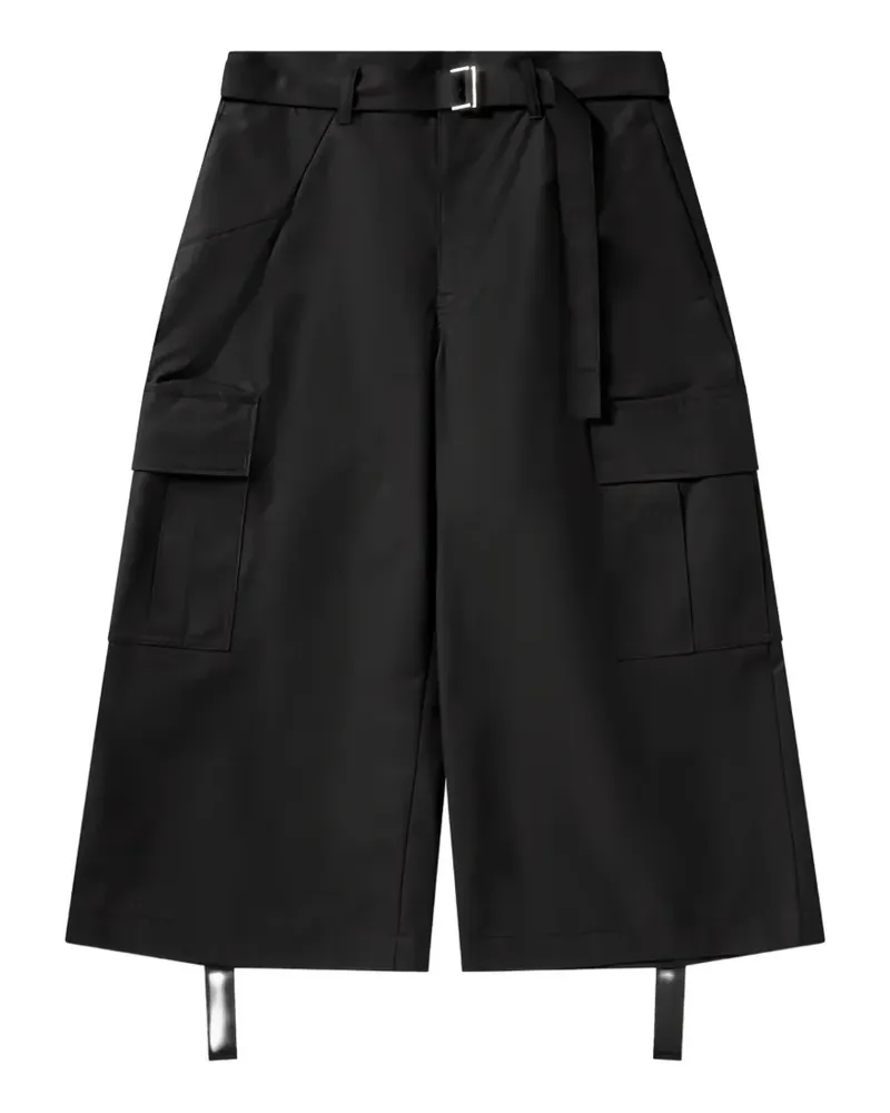 Sacai belted cargo pants - Schwarz Schwarz