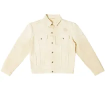 Jacke mit Logo-Patch - Weiß