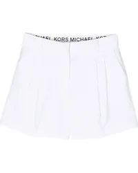 Michael Kors Krepp-Shorts mit Falten Weiß