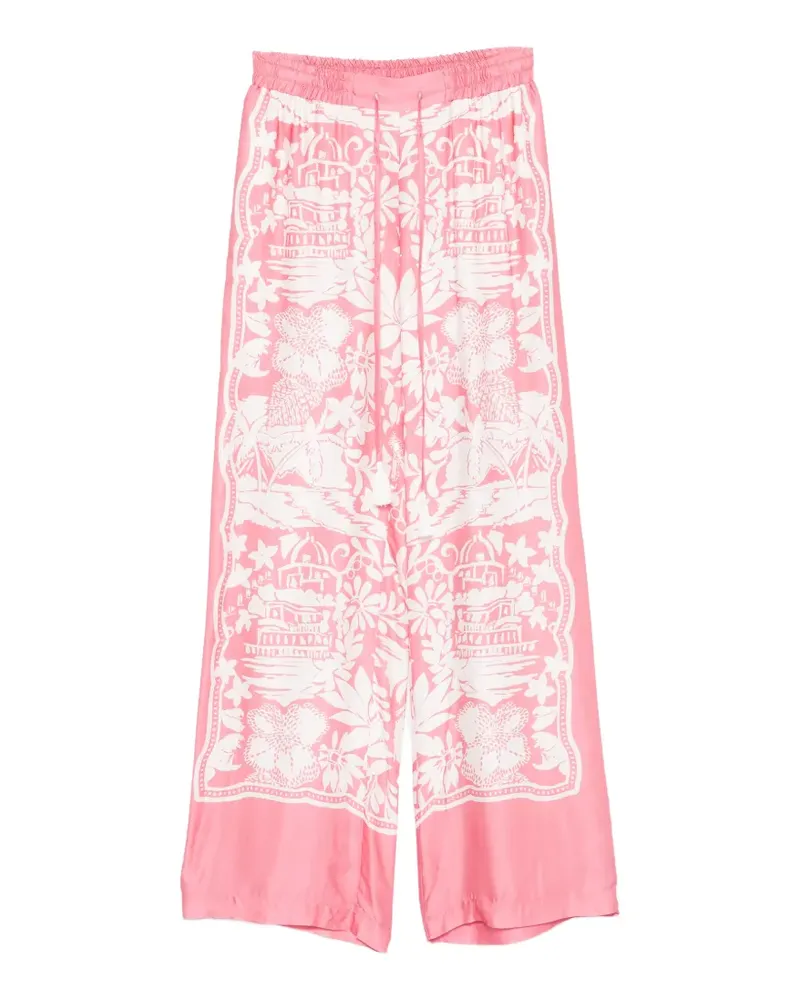 Ermanno Scervino floral-print trousers - Rosa Rosa