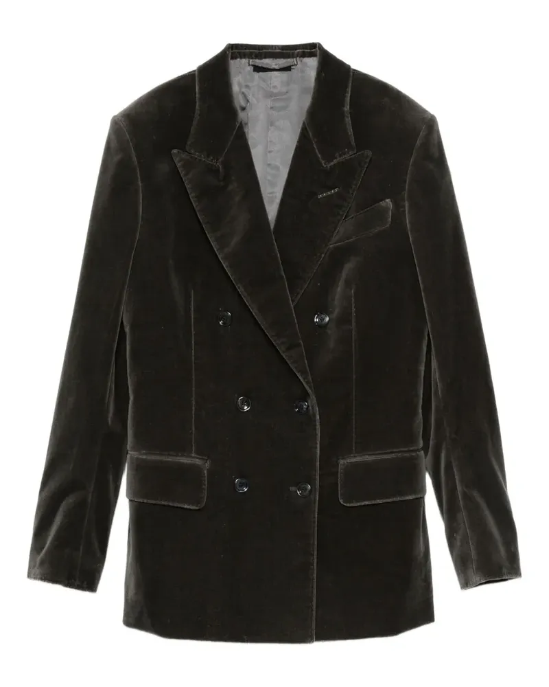 Tom Ford Doppelreihige Jacke - Grau Grau