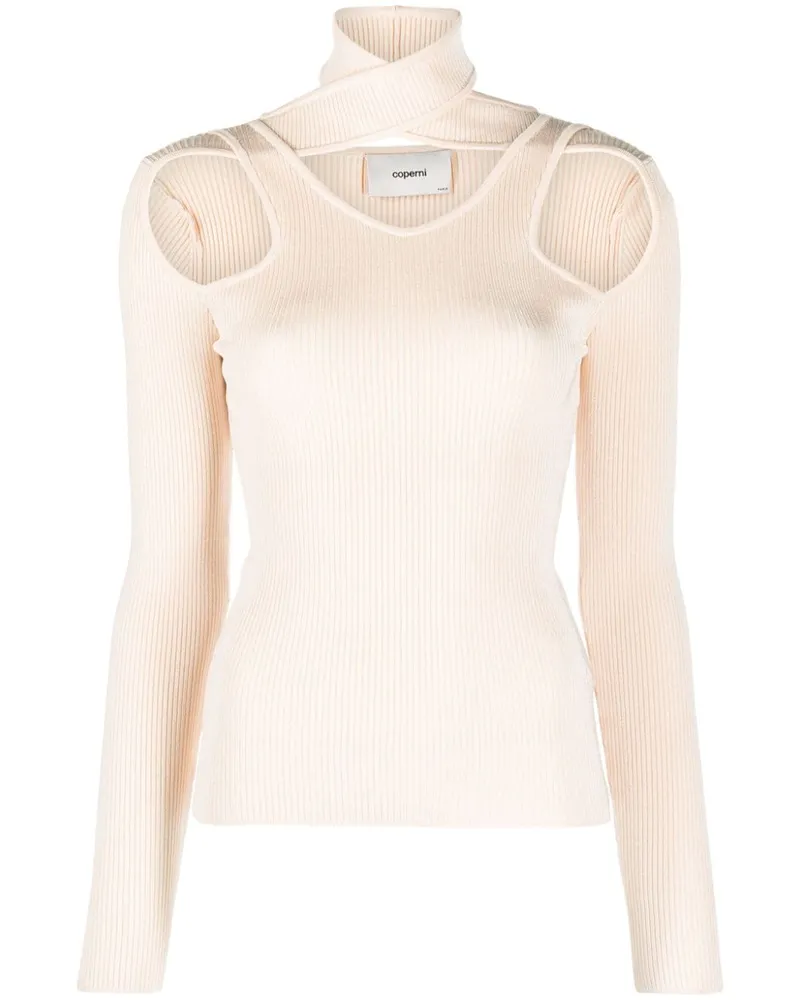COPERNI Gerippter Pullover mit Cut-Outs - Nude Nude