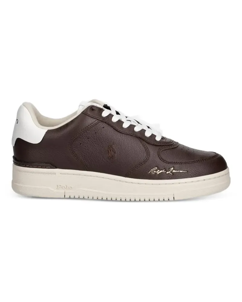 Ralph Lauren Sneakers mit Logo-Stickerei - Braun Braun