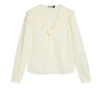 Emelin Bluse mit Blumenapplikation - Nude