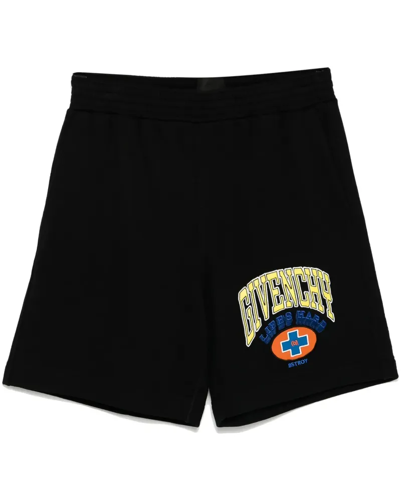 Givenchy Shorts mit Logo-Stickerei - Schwarz Schwarz