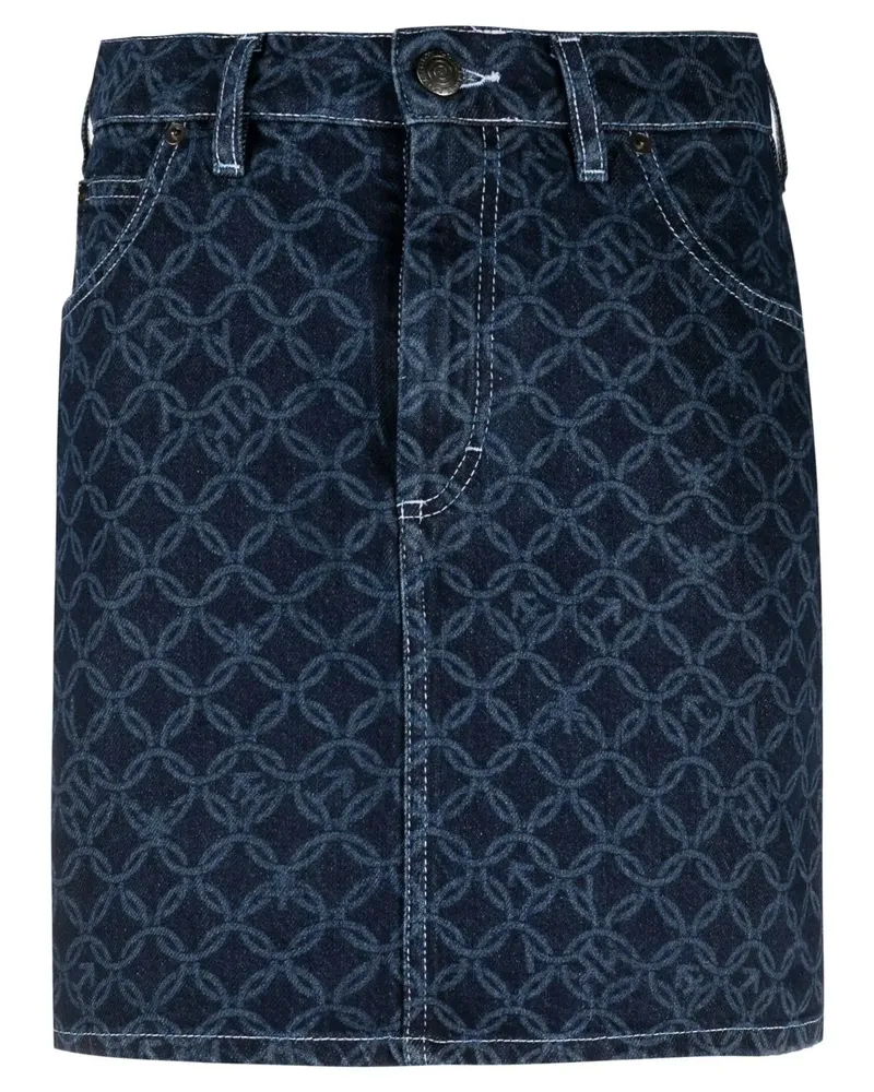 Charles Jeffrey Loverboy Rock mit Jacquardmuster - Blau Blau
