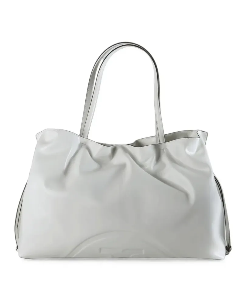 Tory Burch Tote Bag mit Logo-Prägung - Weiß Weiß