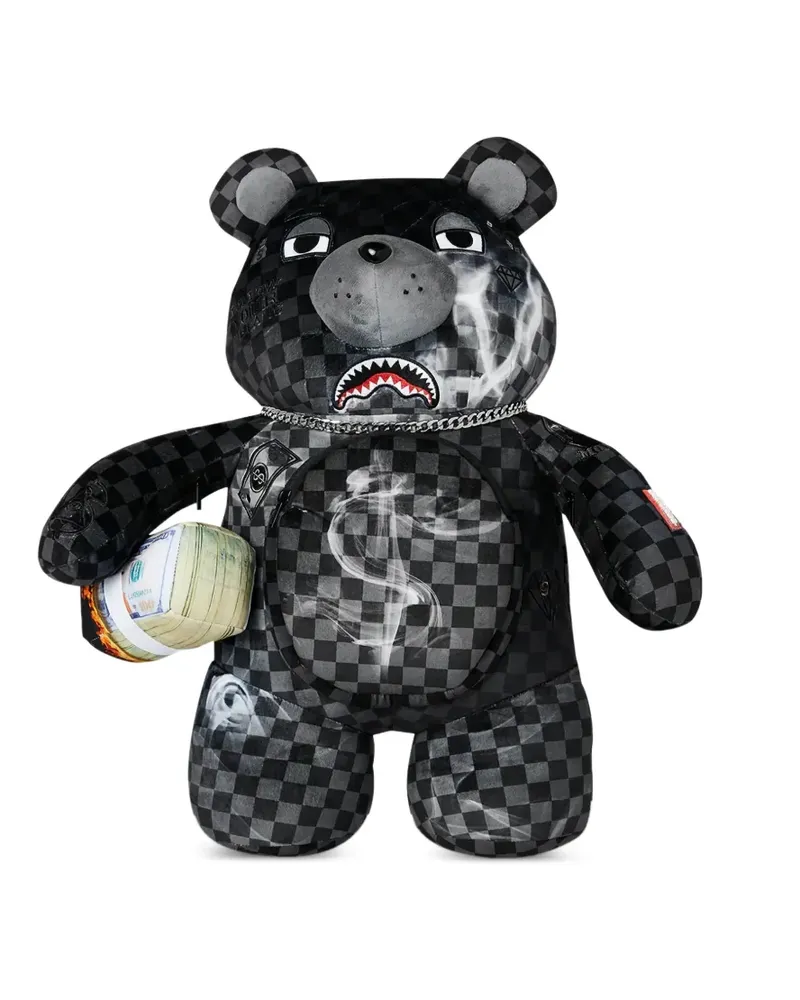 Sprayground Sip N Smoke MoneyBear Rucksack - Schwarz Schwarz